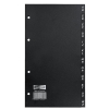 VELOFLEX Ordnerregister - DIN A5 - PVC - A-Z - 12-teilig - schwarz