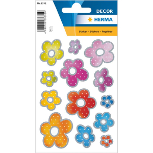 Herma 3332 DECOR Sticker - Blumen - 26 Stück