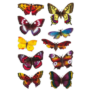 Herma 3349 DECOR Sticker - Schmetterlinge - beglimmert -...