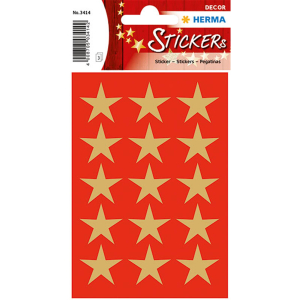 Herma 3414 DECOR Sticker - Sterne - f&uuml;nfzackig -...