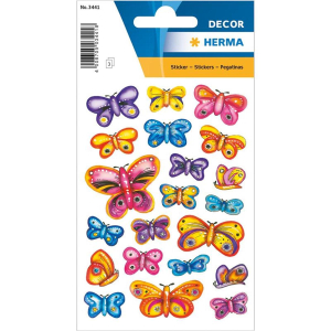 Herma 3441 DECOR Sticker - Schmetterlinge - 63 Stück