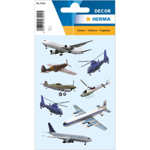 Herma 3442 DECOR Sticker - Flugzeuge - 24 Sticker