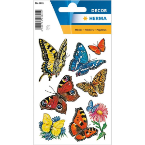 Herma 3801 DECOR Sticker - Schmetterlinge - 24 Stück
