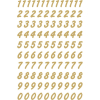 Herma 4151 VARIO Zahlen - Ø 8 mm - 0 bis 9 - gold - wetterfest - 208 Sticker