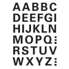 Herma 4163 VARIO Buchstaben - Ø 15 mm - A bis Z  - schwarz - wetterfest - 36 Sticker