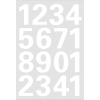 Herma 4170 VARIO Zahlen - Ø 25 mm - 0 bis 9 - weiß - wetterfest - 32 Sticker