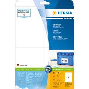 Herma 5063 PREMIUM Etiketten - DIN A4 - 105 x 148 mm -...