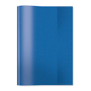25er Set Heftschoner für Schulhefte blau Hefthüllen aus strapazierfähiger und abwischbarer Polypropylen-Folie durchsichtig HERMA 7493 Heftumschläge DIN A4 transparent 