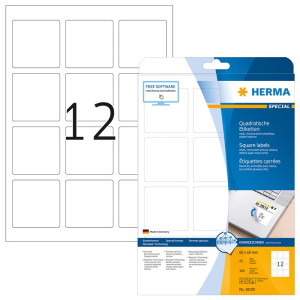 Herma 10109 SPECIAL Etikett - DIN A4 - 60 x 60 mm - wei&szlig;