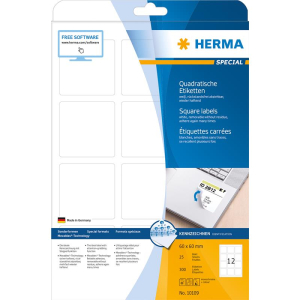 Herma 10109 SPECIAL Etikett - DIN A4 - 60 x 60 mm - weiß
