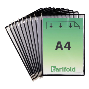 Tarifold Sichttafel DIN A4 Tarifold Metal, PG=10ST, schwarz