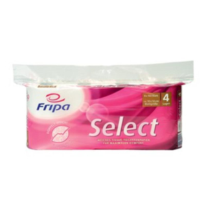 Fripa Toilettenpapier, 8x160 BL, 4-lagig, Sorte SELECT,