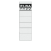 Elba Ordner-R&uuml;ckenschilder rado breit, kurz, weiss,10 St&uuml;ck