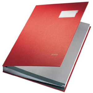 Leitz Unterschriftenmappe - DIN A4 - 20 Fächer - rot