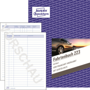 AVERY Zweckform Fahrtenbuch - DIN A5 - 40 Blatt