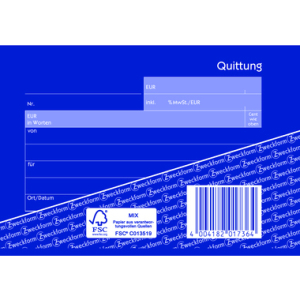 Avery Zweckform Quittung - DIN A6 quer - 2x40 Blatt