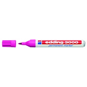edding 3000 Permanentmarker - Rundspitze - 1,5-3 mm - nachf&uuml;llbar - rosa