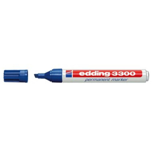 edding 3300 Permanentmarker - Keilspitze - 1-5 mm - blau