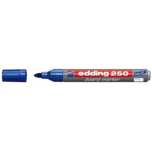 edding 250 Whiteboardmarker - Rundspitze - 1,5-3 mm - nachfüllbar - blau