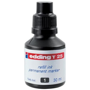 edding T25 Nachf&uuml;lltinte Permantmarker - schwarz - 25 ml