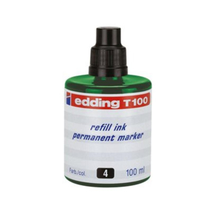 edding T100 Nachf&uuml;lltinte Permanentmarker - gr&uuml;n - 100 ml