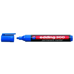 edding 300 Permanentmarker - Rundspitze - 1,5-3 mm - nachf&uuml;llbar - blau