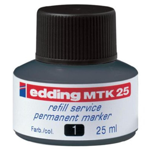 edding MTK25 Nachfülltinte Permanentmarker - schwarz - 25 ml