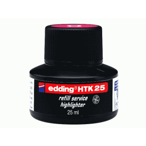 edding HTK25 Nachf&uuml;lltinte Textmarker - rosa - 25 ml...