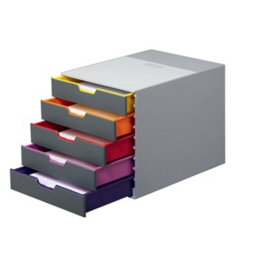 Durable Schubladenbox VARICOLOR, Schubladen 5, Farben Korp
