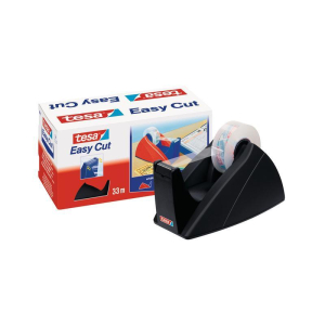 tesa Easy Cut Tischabroller - leer für Rollen bis 33 m - 19 mm - schwarz