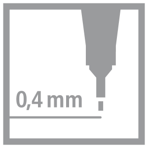 STABILO point 88 Fineliner - 0,4 mm - mittelblau