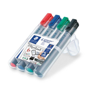 STAEDTLER Lumocolor Flipchart-Marker - 2+5 mm - 4er Box
