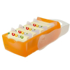 HAN Croco Lernkarteibox - DIN A7 quer - orange transluzent