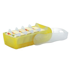 HAN Croco Lernkarteibox - DIN A7 quer - gelb transluzent