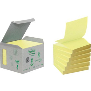Post-it Haftnotiz, Blatt 100/Block, 76x76mm, PG=6ST, gelb