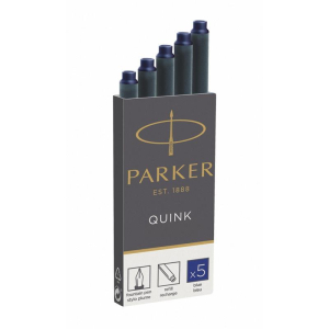 PARKER Tintenpatronen - Quink Z44 - 5 Stück -  blau