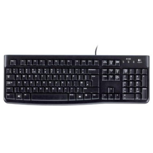 Logitech PC-Tastatur Keyboard K120, Anschluss USB, spritzwa