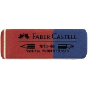 Faber-Castell Kautschuk-Radierer - rot-blau