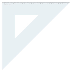 Aristo Dreieck - 45 Grad - Hypotenuse 42 cm - ohne Facette