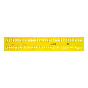 Aristo Schriftschablone - 3,5 mm - gerade - Typ B