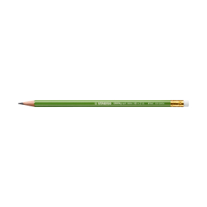 STABILO GREENgraph Bleistift - Härtegrad HB - mit Radierer - 60 Stück