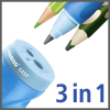 STABILO EASYsharpener - ergonomischer Dosenspitzer - Rechtshänder - blau