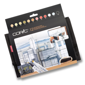 COPIC Classic 12er Wallet - Architekturfarben