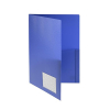 FolderSys Broschüren-Mappe runde Taschen, Standard, blau, 1 Stück