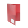 FolderSys Broschüren-Mappe runde Taschen, Standard, rot, 1