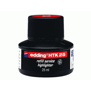edding HTK25 Nachf&uuml;lltinte Textmarker - rot - 25 ml...