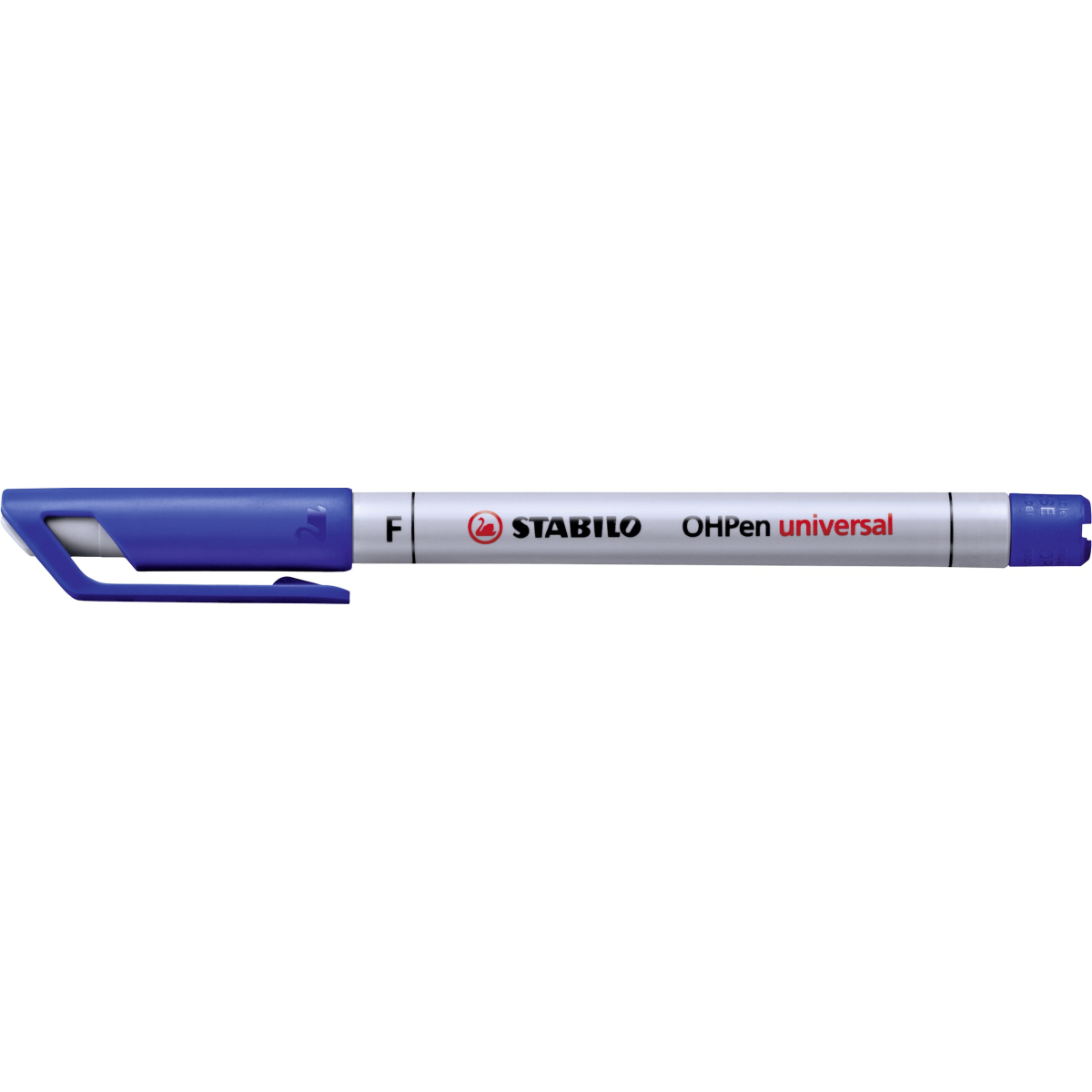 10 x Stabilo® Folienschreiber OHP-Marker wasserlöslich F 0,7 mm blau 