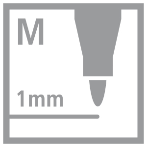 STABILO OHPen Folienschreiber - M - 1 mm - permanent - 4er Set
