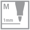 STABILO OHPen Folienschreiber - M - 1 mm - permanent - 6er Set