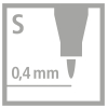 STABILO OHPen Folienschreiber - S - 0,4 mm - permanent - schwarz